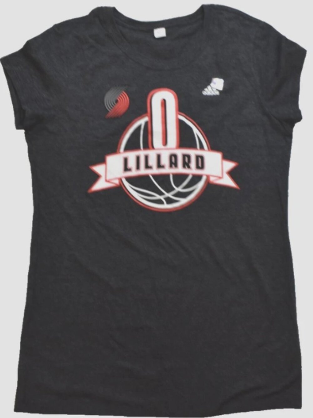adidas Womens NBA Portland Trail Blazers Damian Lillard Shirt New XL
